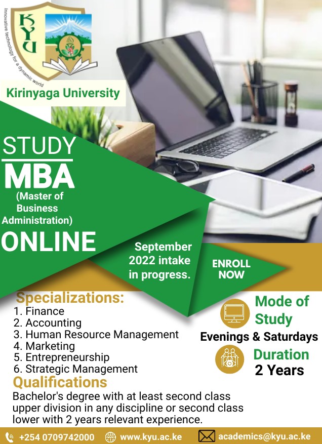 Study Master of Business Adminstration (MBA) Online